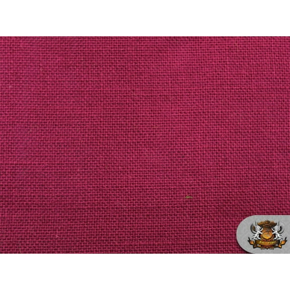 Burlap Jute MAGENTA Fabric / 58" / Sold by the yard