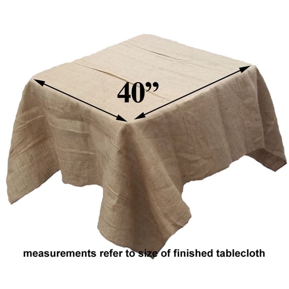 Burlap Overlay With Finished Edge-18 Inch x 18 Inch,