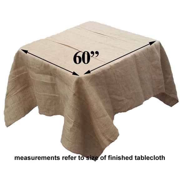 Burlap Overlay With Finished Edge-24 Inch x 24 Inch,