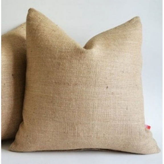 Burlap Pillow Cover 24 X 24 inches Inch Rustic Decor"