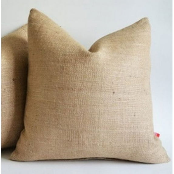 Burlap Pillow Cover 26 X 26 inches Inch Rustic Decor"