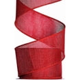 thumbnail image 1 of Burlap Red Wired Ribbon, 2 1/2 inch 10 Yard, Jute Ribbon for Decoration Bows Craft Gift Wrapping Wreath Sewing, 1 of 8