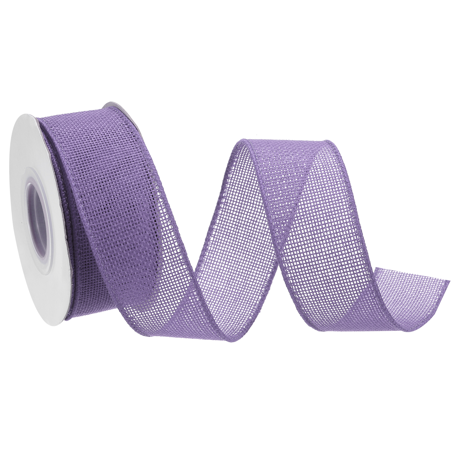 Burlap Ribbon Fabric Wired Edge Ribbons Light Purple 1-1/2 Inch x 10 ...