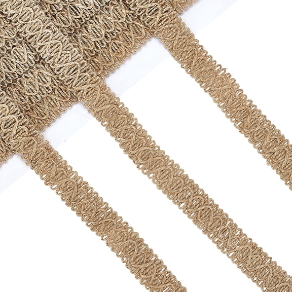 Burlap Ribbon Hessian Ribbon Jute Twine for Jewelry Making and Home Decoration BurlyWood 3/4 inch(18mm) diy
