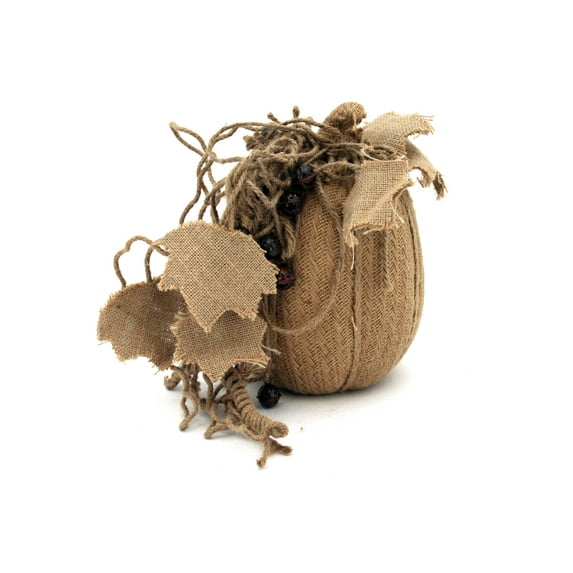 Burlap Rope Pumpkin, Medium