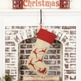 thumbnail image 1 of VHC Brands Burlap Santa Stocking 12x20, 1 of 3