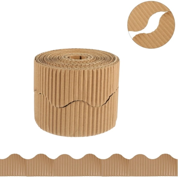 Burlap Scalloped Border,QZS Teacher Decorate Bulletin Border for DIY Project,Portable Bulletin Board Trim for Desks,Windows,Doors,Lockers,Birthday