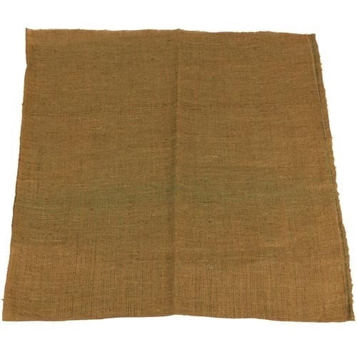Burlap Fabrics Natural Burlap Square - 12 x 12 Inch 10oz Rustic Unfinished Edges