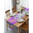 Burlap Table Runner 120 Inches Long, Abstract Oil Painting Art Color ...