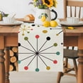 thumbnail image 1 of Burlap Table Runner 36 Inches Long,Mid Century Abstract Geometric Non-Slip Kitchen Table Runners for Dining Room Everyday Use Party Table Decorations Modern Colorful Atomic, 1 of 9