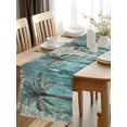 Burlap Table Runner 48 Inches Long, Vintage Tropical Coconut Tree Non ...