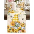 thumbnail image 1 of Burlap Table Runner 48 Inches Long, Watercolor Sunflower Gnome Bee Non-Slip Kitchen Table Runners for Dining Room Everyday Use Party Table Decorations Vintage Letter, 1 of 9