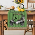 thumbnail image 1 of Burlap Table Runner 70 Inches Long,Golf Car Balls Clubs Non-Slip Kitchen Table Runners for Dining Room Everyday Use Party Table Decorations Classic Sports, 1 of 9