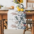 thumbnail image 1 of Burlap Table Runner 70 Inches Long, Vintage Country Flowers Non-Slip Kitchen Table Runners for Dining Room Everyday Use Party Table Decorations Retro Classic Floral Leaves, 1 of 9
