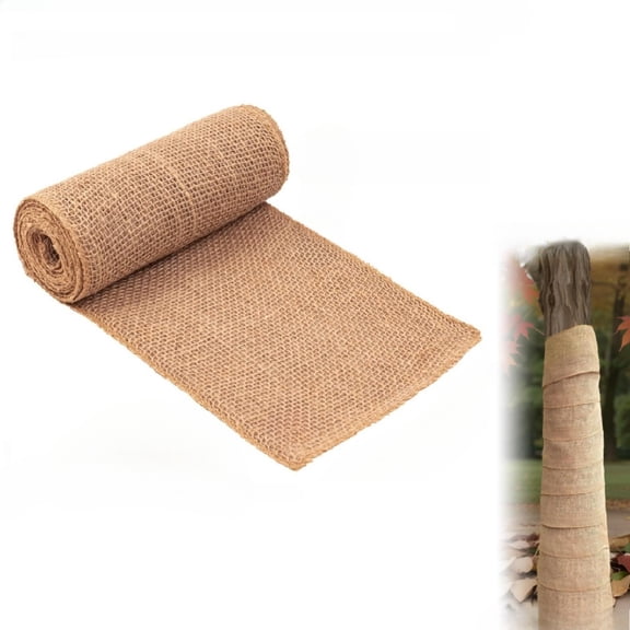 Burlap Tree Protector Wraps Four Seasons Bark Protector Bandage for Garden Plants Tree Keeping Warm and Moisturizing(5.9197in)