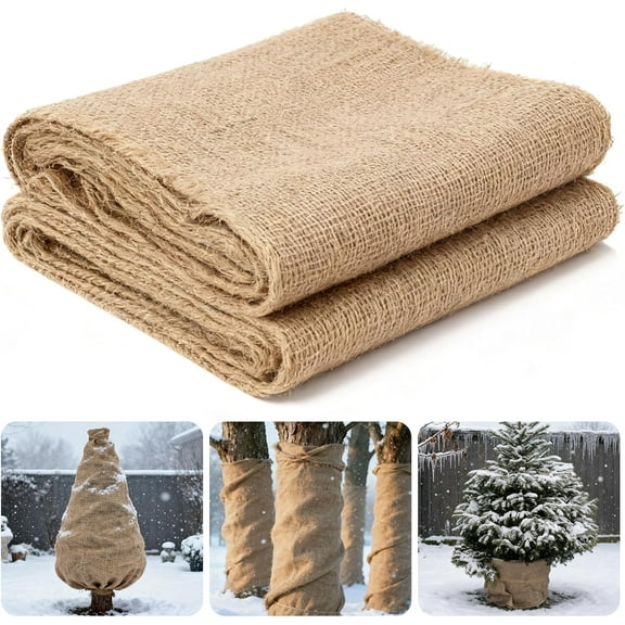 Burlap Weed Barrier Fabric, Natural Roll, 40" x 25 FT for Garden, Tree Wrap, Rustic Wedding Decor, Landscaping, Mulch Cover and Plant Protection