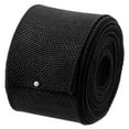 thumbnail image 1 of Burlap Wired Ribbon, 2-1/2 Inch x 10 Yards Black Fabric Ribbon Roll, Wire Edge Ribbon Decor, 1 of 5
