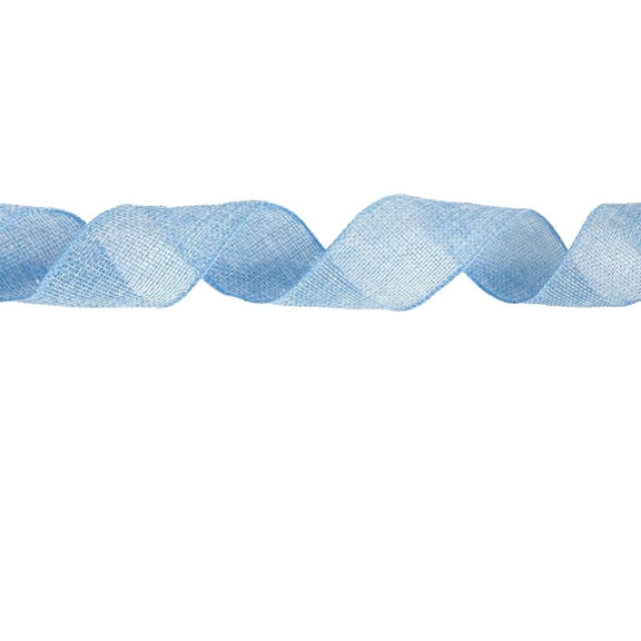 Burlap Wired Ribbon for Wreaths and Bows, Rustic Jute Decorative Wrapping Ribbon for Easter and Spring DIY Crafts, 1.97 Inch x 5.46 Yard