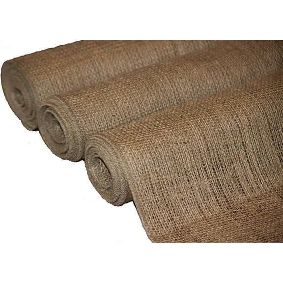 Burlapper Burlap Garden Fabric, 12" x 10 yds (3-Pack), 100% Eco-Friendly Jute Burlap Rolls