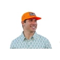 thumbnail image 1 of Burlebo Men's Camp Blaze Orange Mesh Patch  Snapback Cap, 1 of 3