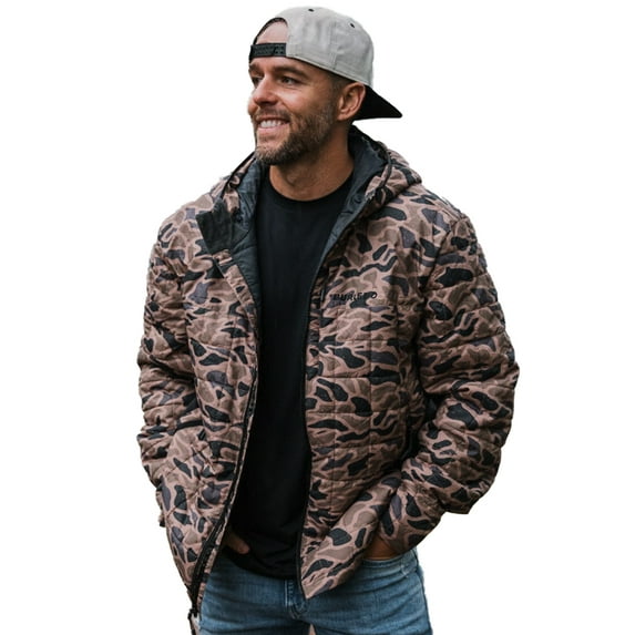 Burlebo Mens Gauge Puffer Jacket M Camo