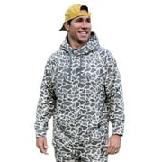 BURLEBO Men's Long Sleeve Fleece Hoodie Sweatshirt (Deer Camo, XX-Large)