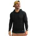 thumbnail image 1 of Burlebo Men's Long Sleeve Hoodie Sweatshirt (Black Camo, Medium), 1 of 2