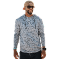 thumbnail image 1 of Burlebo Men's Long Sleeve Hoodie Sweatshirt (White Camo, X-Large), 1 of 2