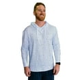 thumbnail image 1 of Burlebo Men's Long Sleeve Hoodie Sweatshirt (White Speckled, XX-Large), 1 of 3