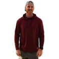 thumbnail image 1 of Burlebo Men's Long Sleeve Hoodie Sweatshirt (Maroon, X-Large), 1 of 2