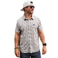 thumbnail image 1 of Burlebo Men's Performance Short Sleeve Button Up Shirt (All Over Ducks, XX-Large), 1 of 3