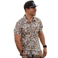 thumbnail image 1 of Burlebo Men's Performance Short Sleeve Button Up Shirt (Driftwood Camo, XX-Large), 1 of 2