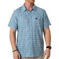 thumbnail image 1 of Burlebo Men's Performance Short Sleeve Button Up Shirt (Angler's Choice, XX-Large), 1 of 6