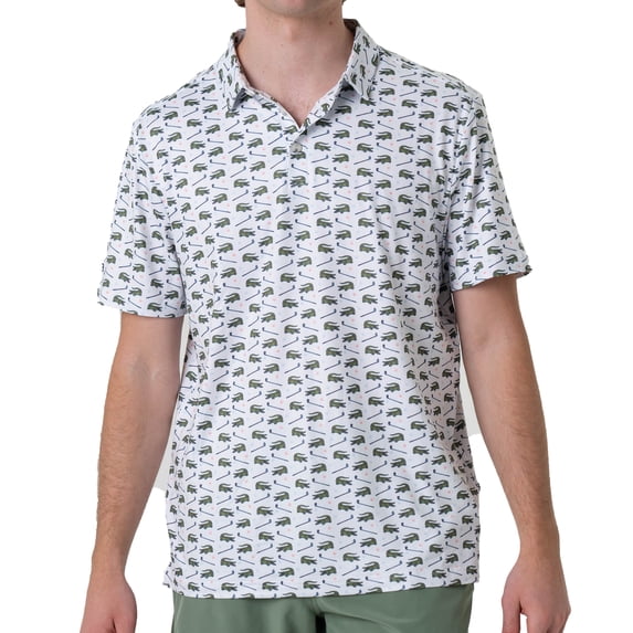 Burlebo Men's Performance Short Sleeve Polo Golf Shirt