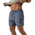 thumbnail image 1 of Burlebo Men's Swim Trunk Shorts With Built-in Liner, 1 of 6