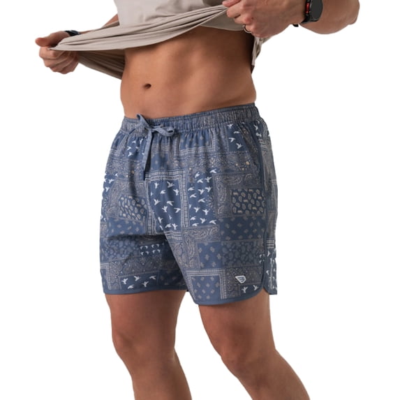 Burlebo Men's Swim Trunk Shorts With Built-in Liner
