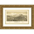 thumbnail image 1 of Burleigh 14x10 Gold Ornate Wood Framed with Double Matting Museum Art Print Titled - Sherburne New York - Burleigh 1887, 1 of 4