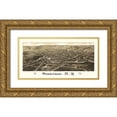 thumbnail image 1 of Burleigh 18x11 Gold Ornate Wood Framed with Double Matting Museum Art Print Titled - Gouverneur New York - Burleigh 1885, 1 of 4