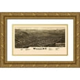 thumbnail image 1 of Burleigh 18x12 Gold Ornate Wood Framed with Double Matting Museum Art Print Titled - Warsaw New York - Burleigh 1885, 1 of 4