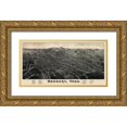 thumbnail image 1 of Burleigh 24x14 Gold Ornate Wood Framed with Double Matting Museum Art Print Titled - Danbury Connecticut - Burleigh 1884, 1 of 4