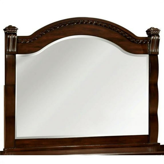 Burleigh Transitional Style Mirror, Cherry