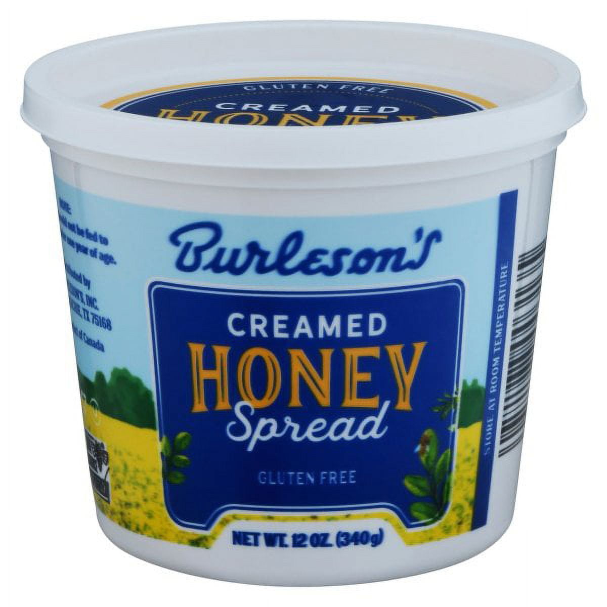 Burleson's Gluten Free Creamed Honey Spread, 12 Oz - Product of Canada ...