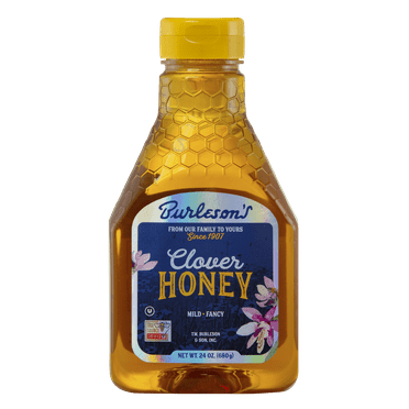 Burleson's Grade A Natural Clover Honey, 24 fl. oz.