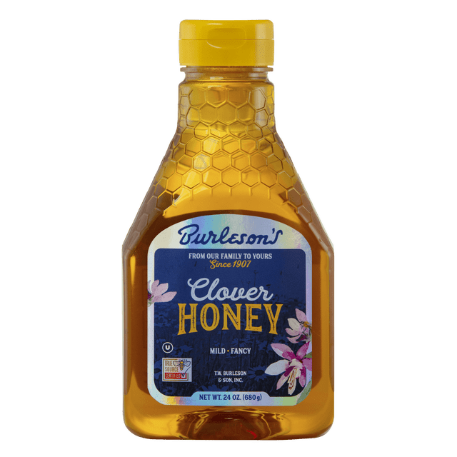Burleson's Pure Grade A Natural Clover Honey, 24 fl. oz. - Walmart.com