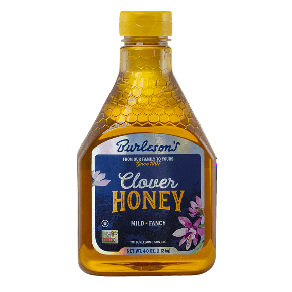 Burleson's Grade A Natural Clover Honey, 40 fl. oz.