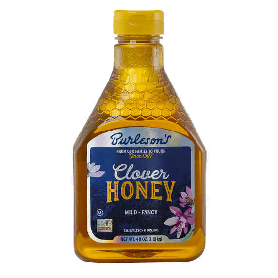 Burleson's Grade A Natural Clover Honey, 40 fl. oz.