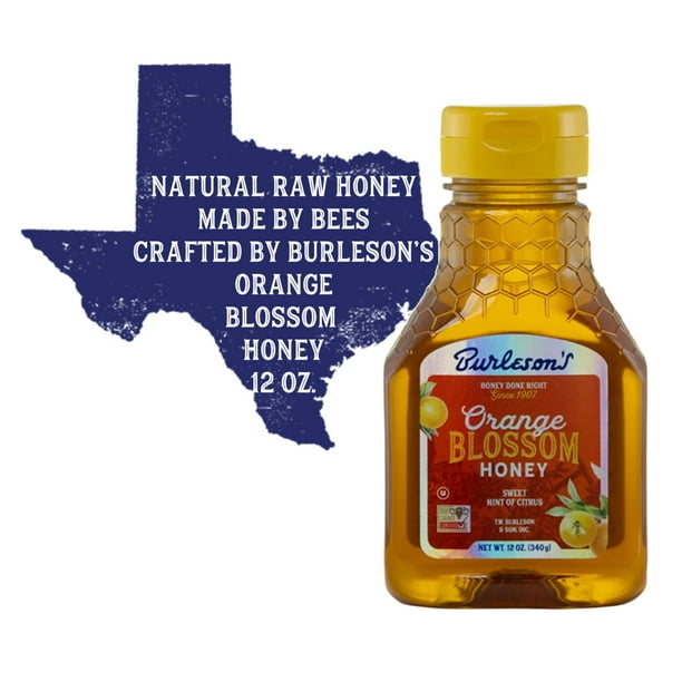 Orange Blossom Honey 12oz | Honey labels for farmers markets