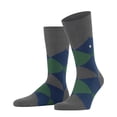thumbnail image 1 of Burlington Men Socks - Clyde, Diamond Pattern, Organic Cotton Grey/Blue/Green 40-46, 1 of 4