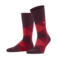 thumbnail image 1 of Burlington Men Socks - Clyde, Diamond Pattern, Organic Cotton Red 40-46, 1 of 4