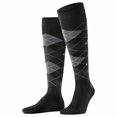 thumbnail image 1 of Burlington Men's Knee-High Socks - Manchester, Rhombus, One Size Black 40-46, 1 of 4